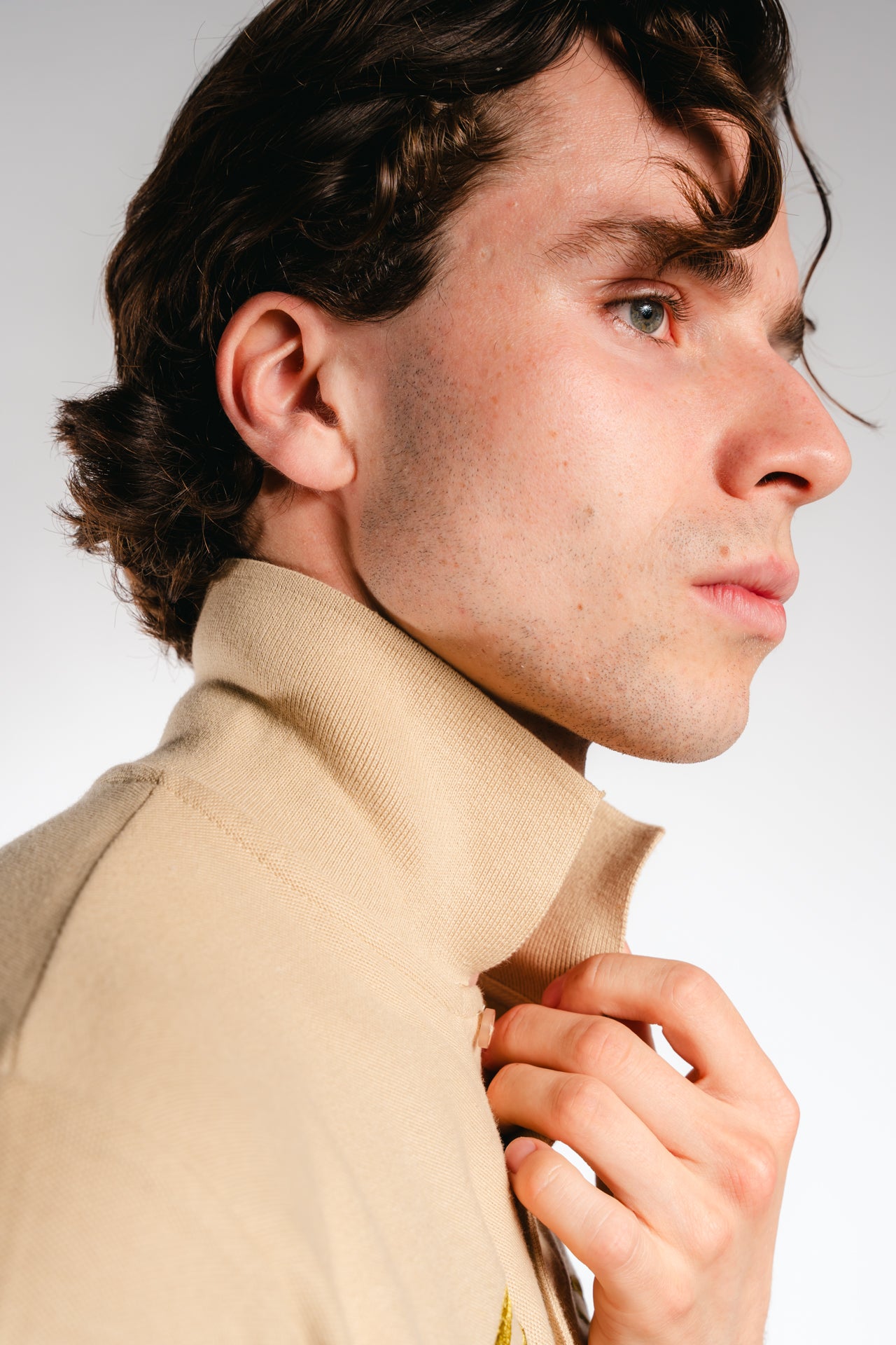 Champagneros Club Sylt - Longsleeve Poloshirt - Sand