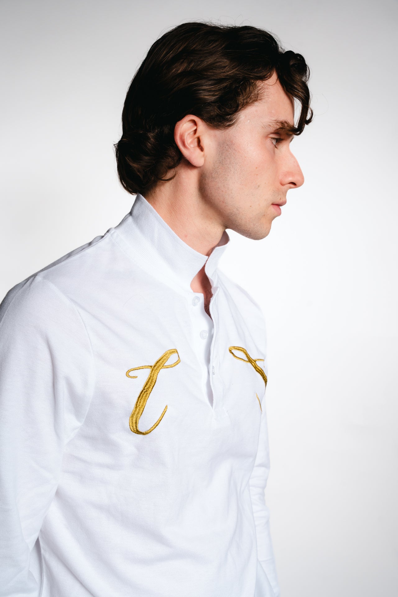 Champagneros Club Sylt - Longsleeve Poloshirt - White
