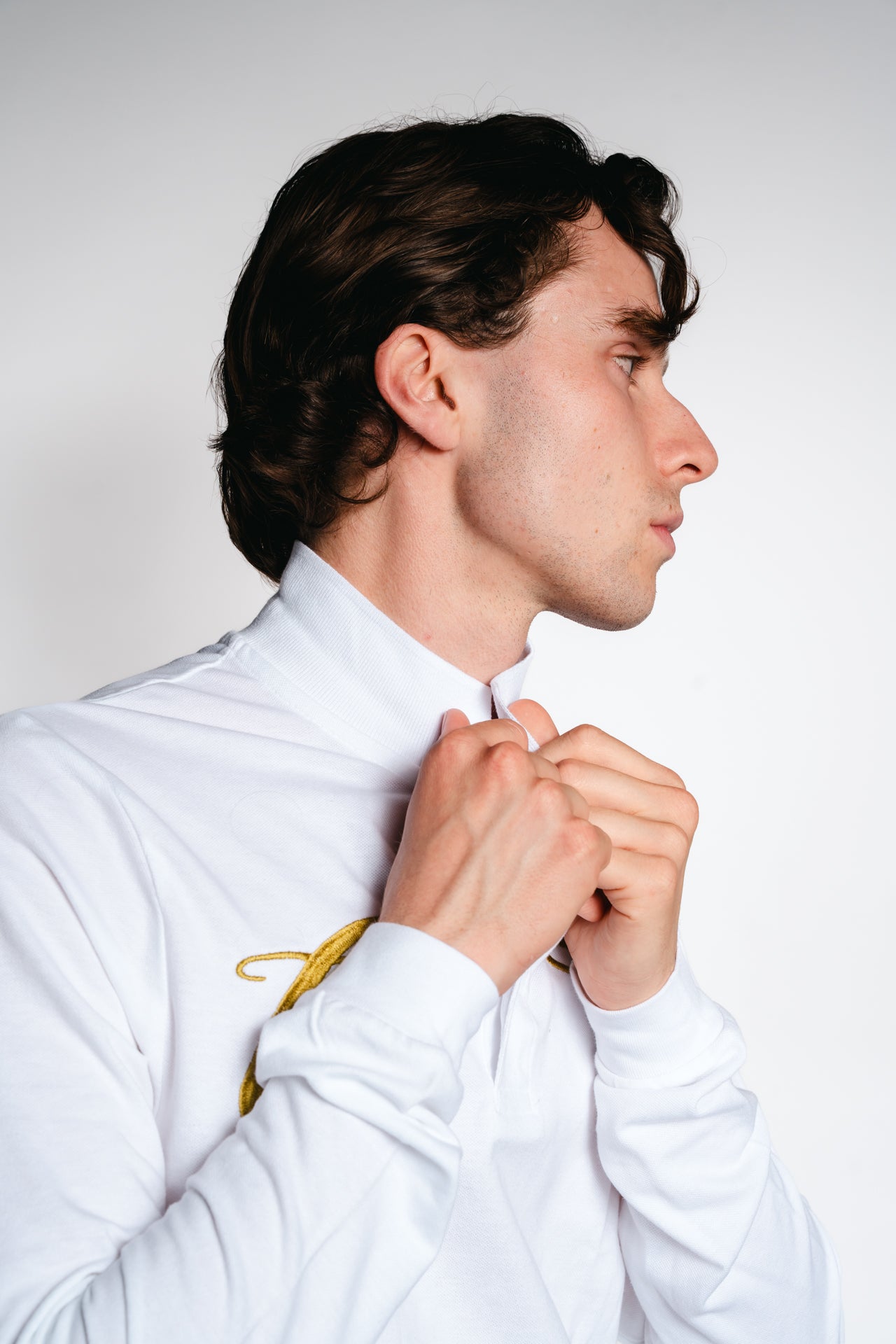 Champagneros Club Sylt - Longsleeve Poloshirt - White
