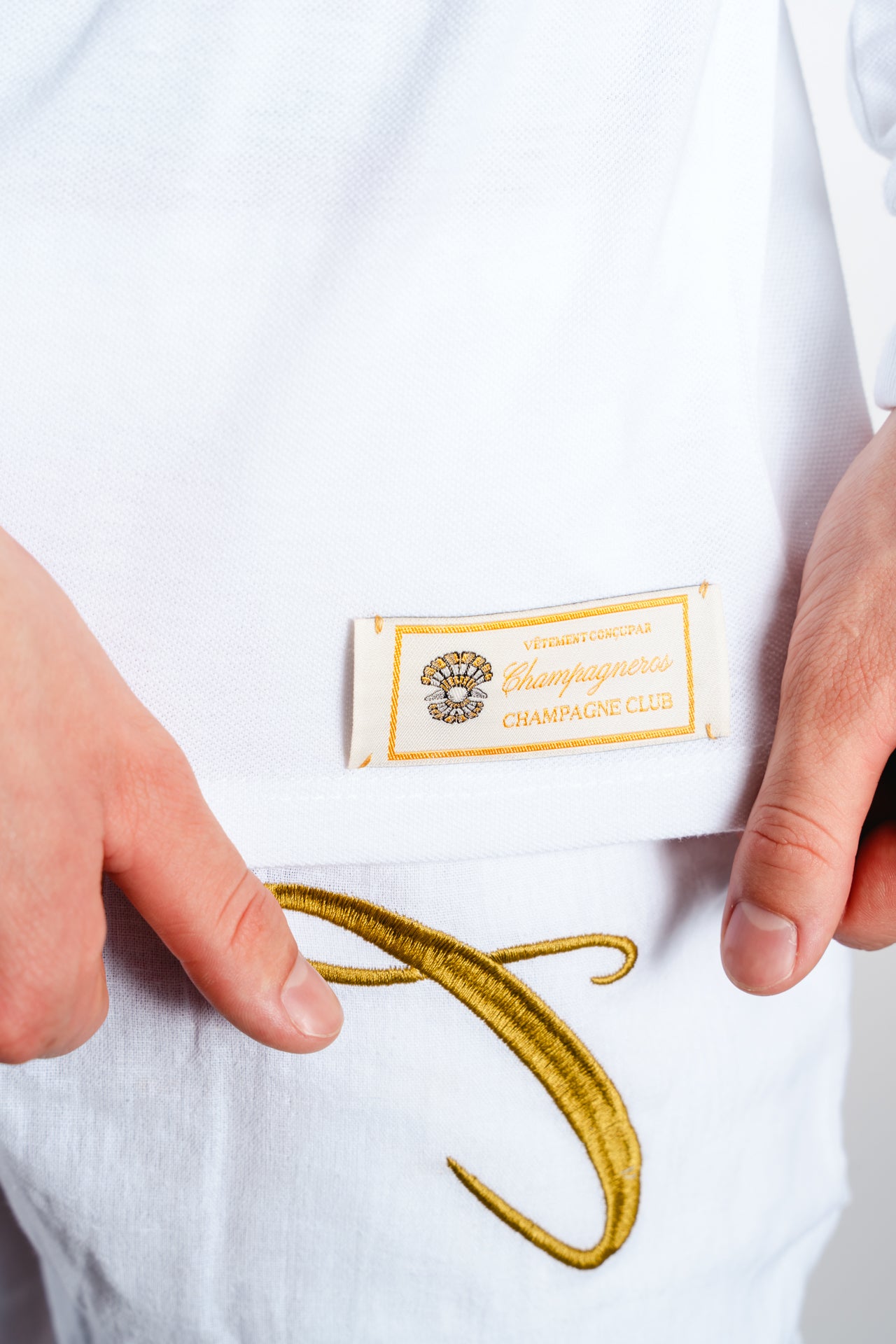 Champagneros Club Sylt - Longsleeve Poloshirt - White
