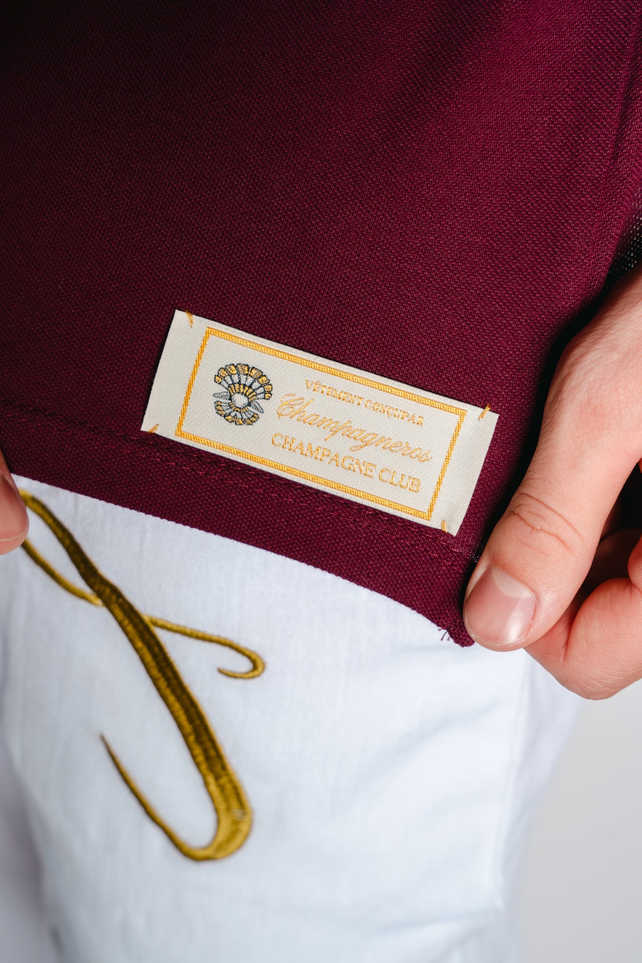 Champagneros Club Sylt - Longsleeve Poloshirt - Burgundy