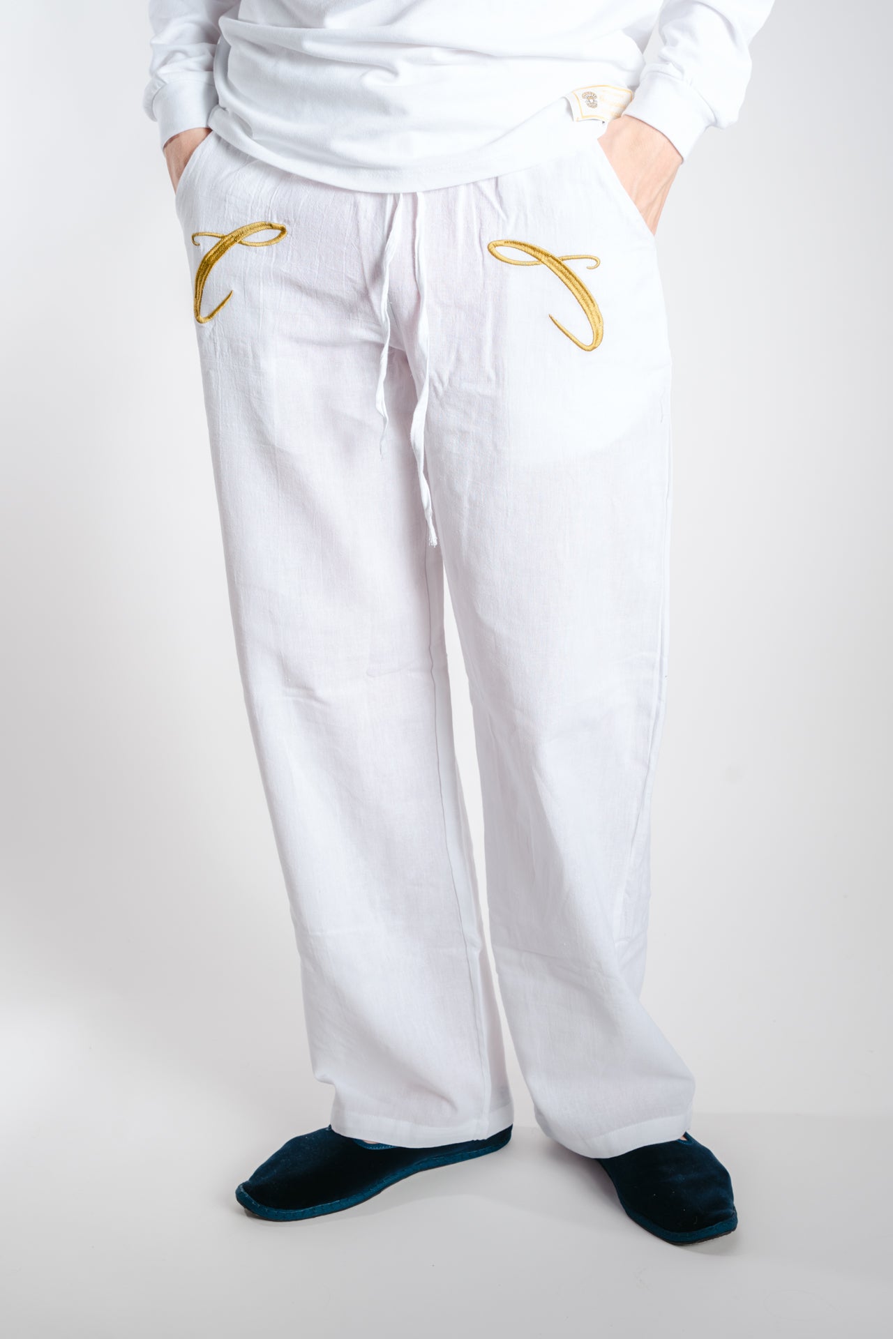 Champagneros Club Sylt - Pantalon Blanche