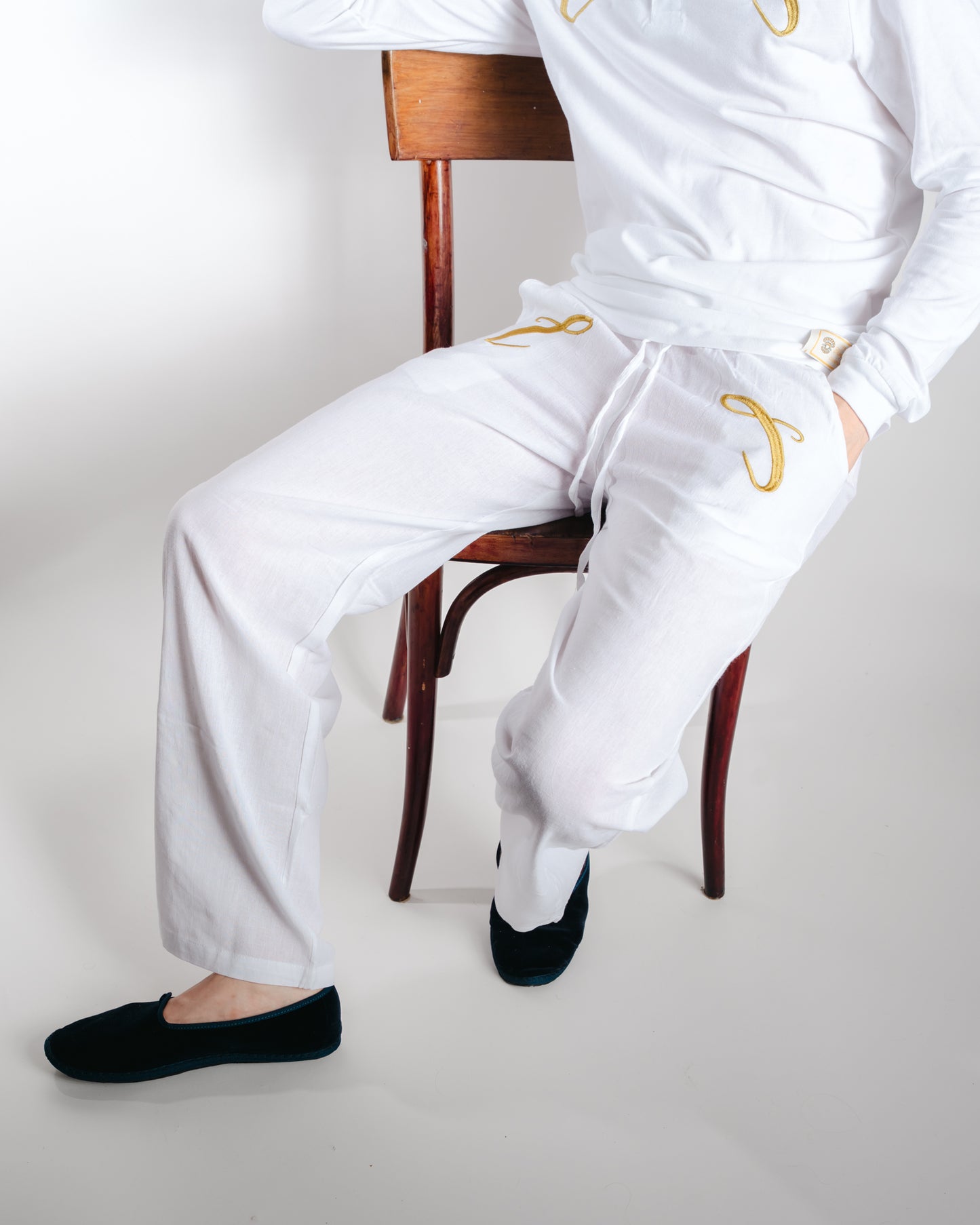 Champagneros Club Sylt - Pantalon Blanche