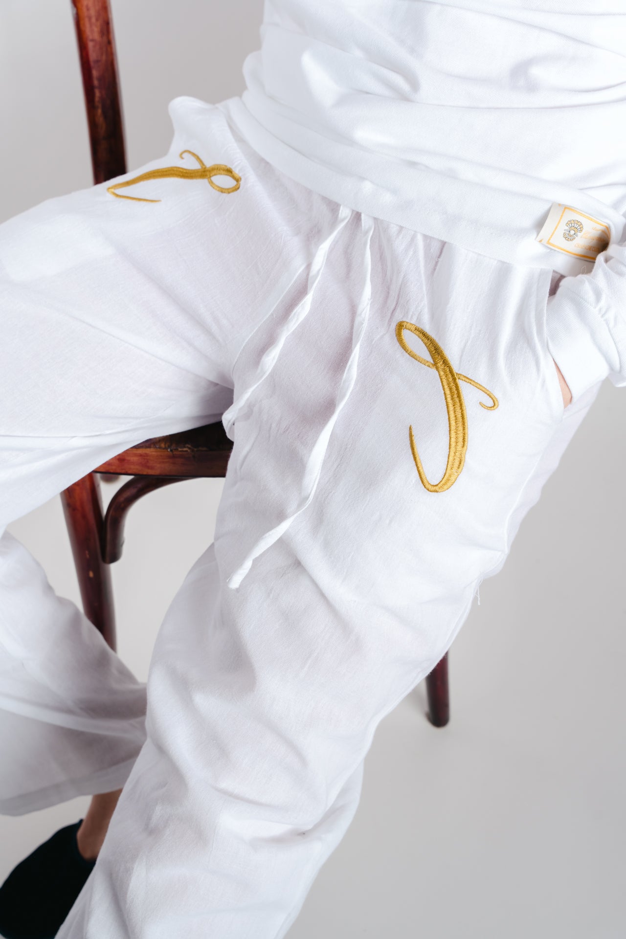 Champagneros Club Sylt - Pantalon Blanche